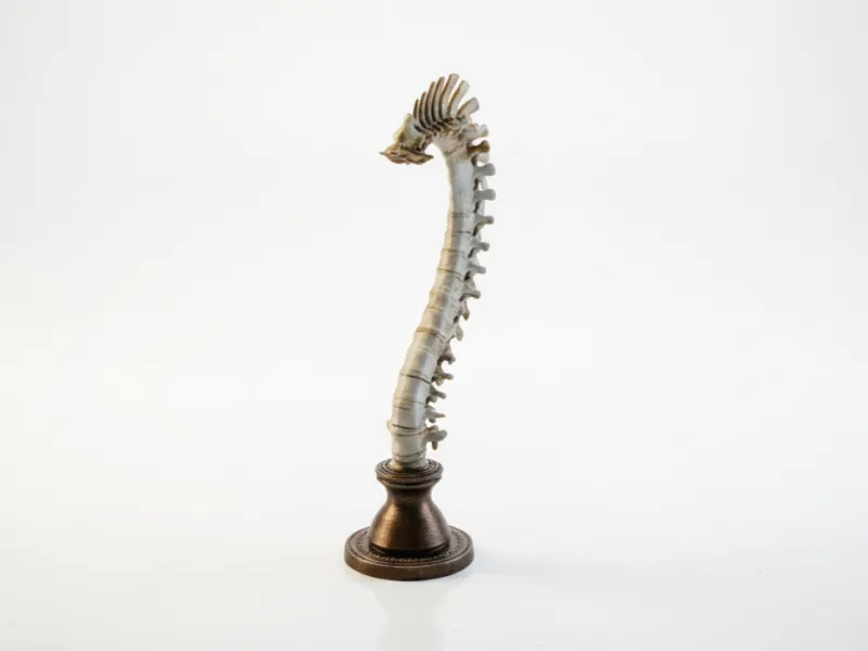 Scultura della Colonna Vertebrale Arte Anatomica Stampabile in 3D