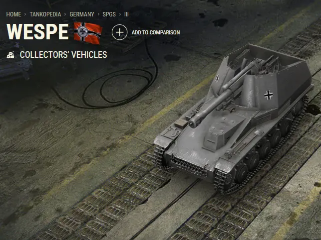 WESPE SPGS COLLETOR'S VEHICLE, GER ARMY 1943