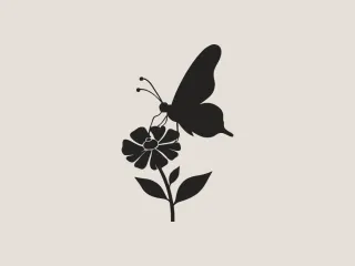 Butterfly & Flower Wall Art - World Environment Day