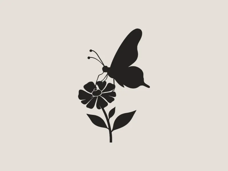 Butterfly & Flower Wall Art - World Environment Day