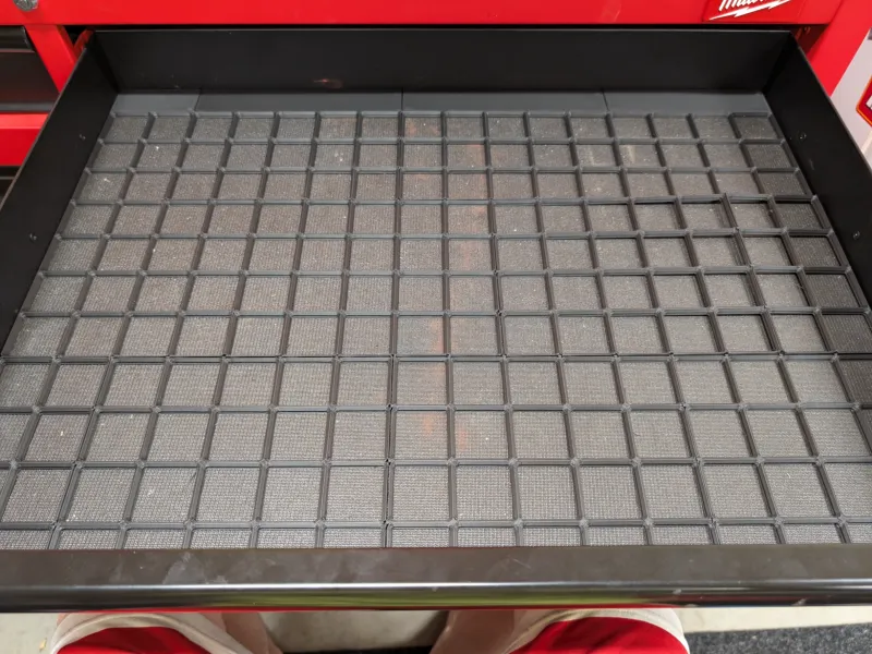 Gridfinity Baseplate for Milwaukee Benchtop 501x673 mm