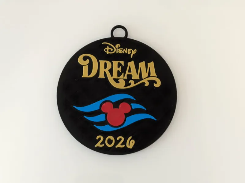 DCL Dream-Inspired Cruise Ornament 2026 | Black & Gold