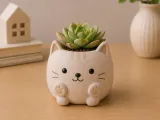 Cute Cat Mini Planter-0