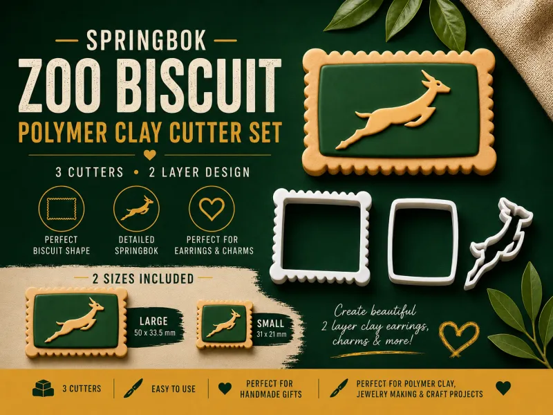 Springbok Zoo Biscuit Cutter
