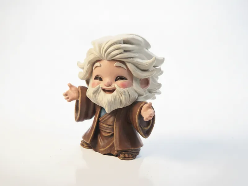 Figurinha Chibi de Jesus Cristo Religiosa para Impressão 3D