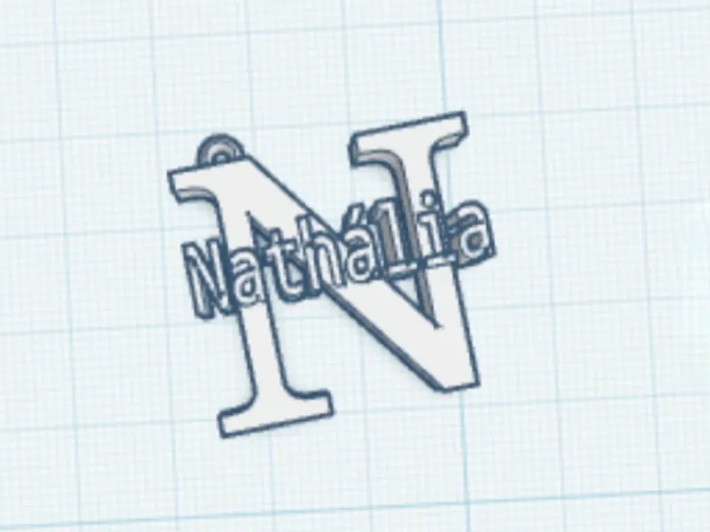 Chaveiro letra N