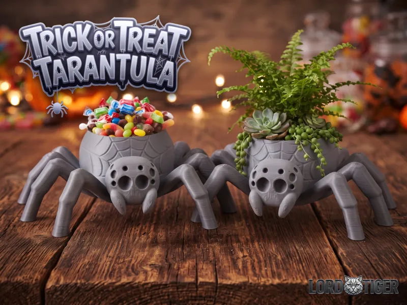 Şeker mi Şaka mı Tarantula – Cadılar Bayramı Şeker Kasesi