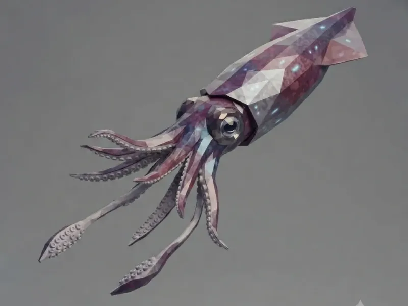 Low Poly Squid