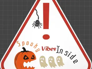 Warning Spooky Inside