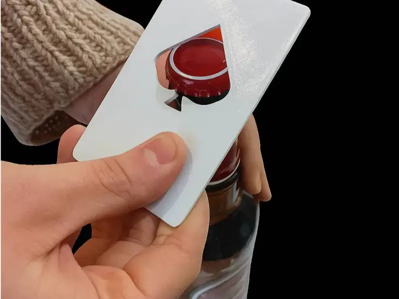 Bottle Opener - Ace of Spades (Credit Card Size 1:1)