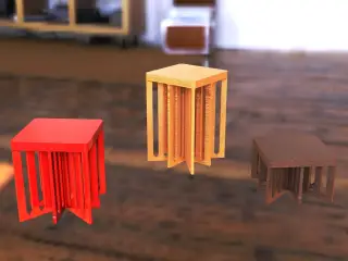 Multipurpose stool in different sizes and thickness