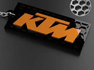 KTM logo keychain