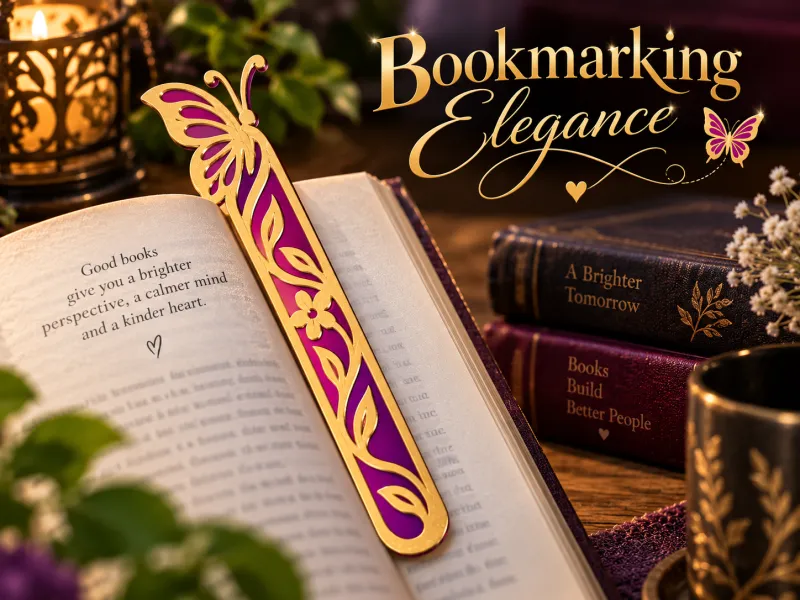 Floral Butterfly Bookmark