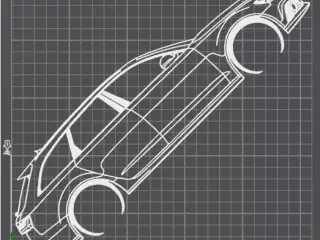 Audi RS6 c7 2015 - Silhouette Wall Decoration