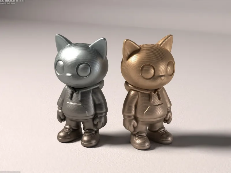 Estatueta de gato urbano