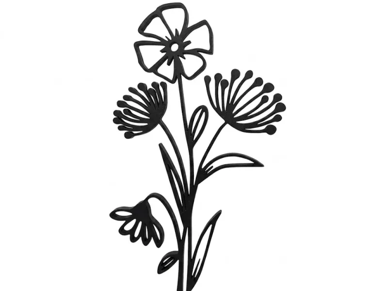 Wanddeko Blumen