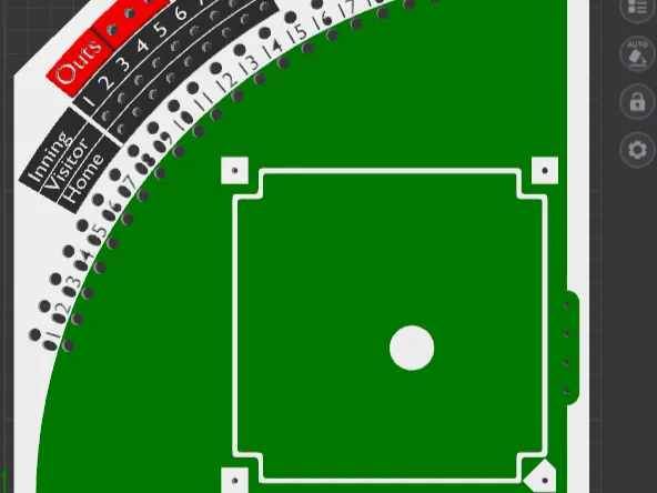 Baseball Dice Board Game