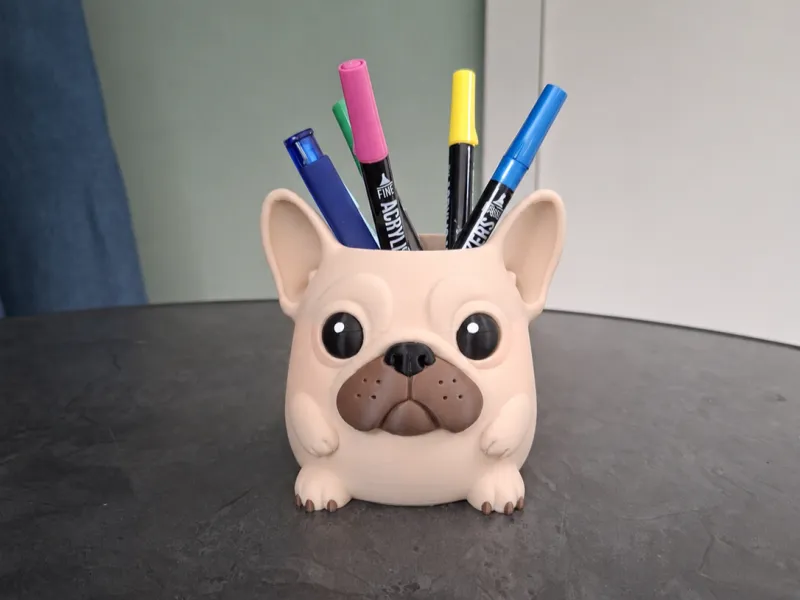 Frenchie Buddy Pen Holder