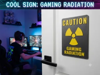 Sign: Caution - Gaming Radiation