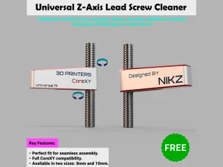 Universal Z-Axis Lead Screw Cleaner 8mm/10mm for All Brands