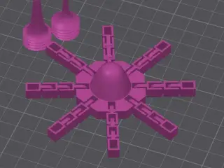 Flexi spinning top