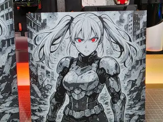Girl Anime Futur Armor – Hueforge – 4 Colors