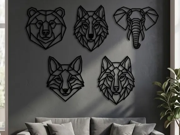 Geometric Animal Wallart Bundle