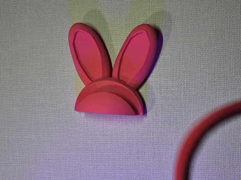 Bunny Ear Wall-Mount Headphone Holder