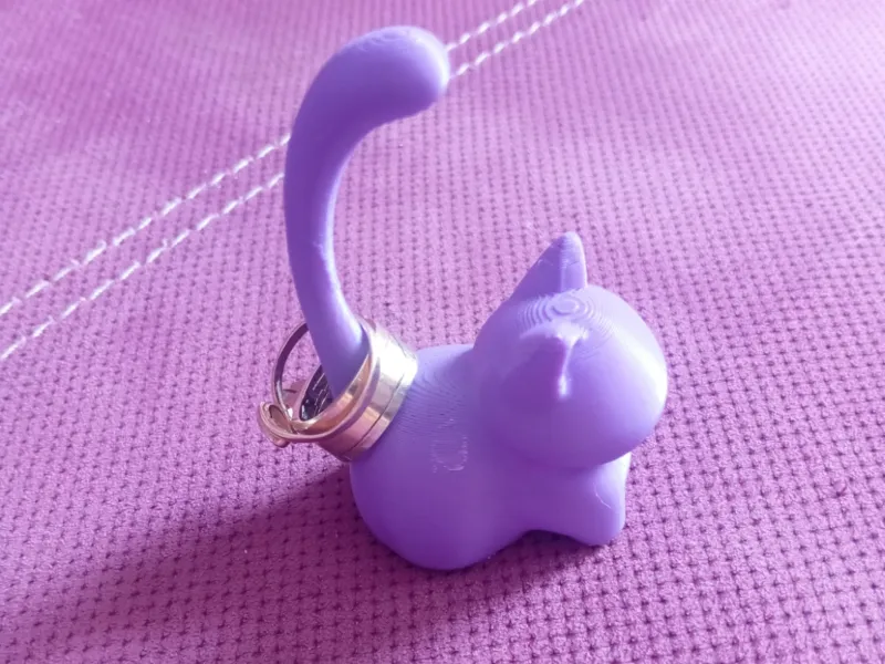 🐱💍 Elegant Modern Cat Ring Holder