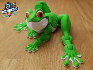 Articulated Frog – Flexy Print-in-Place 3D Model
