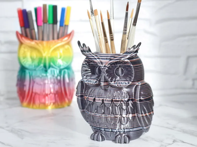 Owl Brush & Pen Holder
