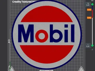 Mobil Motor Oils sign Wall Decoration Logo Poster