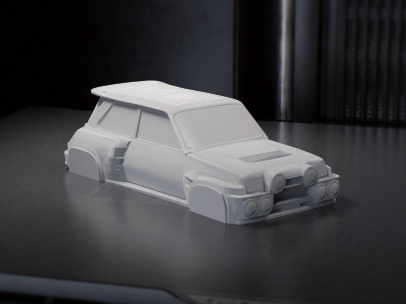 Renault 5 Turbo Rally 3D Model for Mold Making