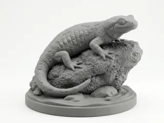Salamander statue