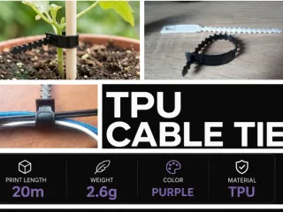 Universal TPU Tie & Plant Tie w/ Label Window