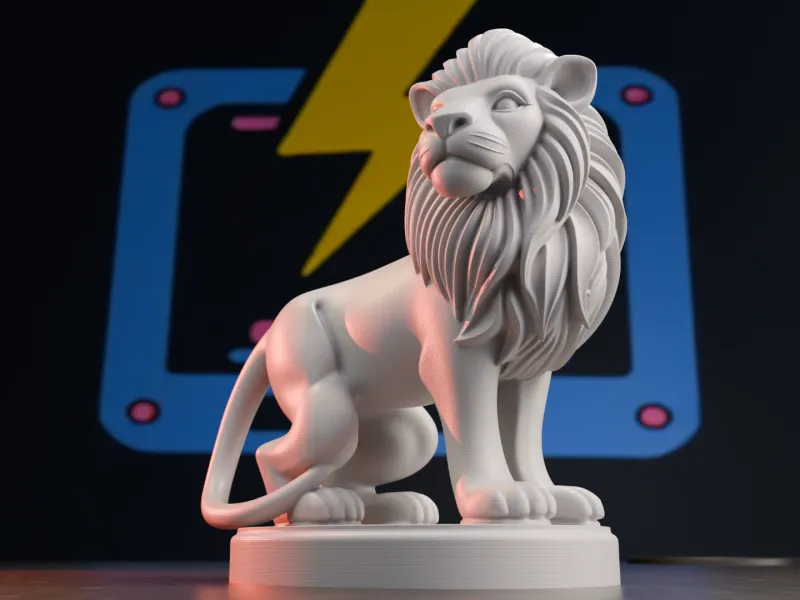 Porcelain Lion