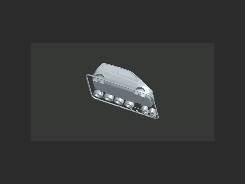 Renault Twingo Flat-Pack Assembly Toy / Kit Card