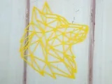 Wolf Wall Art Low Poly-0
