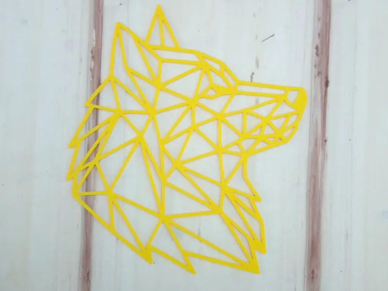 Wolf Wall Art Low Poly