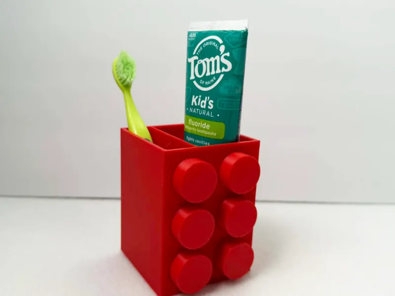 Lego Toothbrush Holder