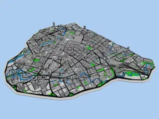 曼彻斯特 沙盘微缩模型 Manchester Scale Model