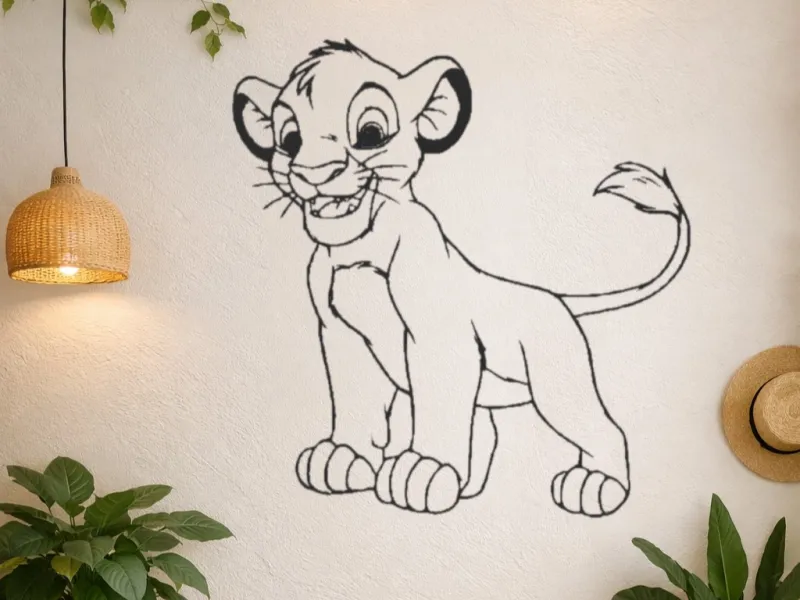 Silueta Simba el rey leon