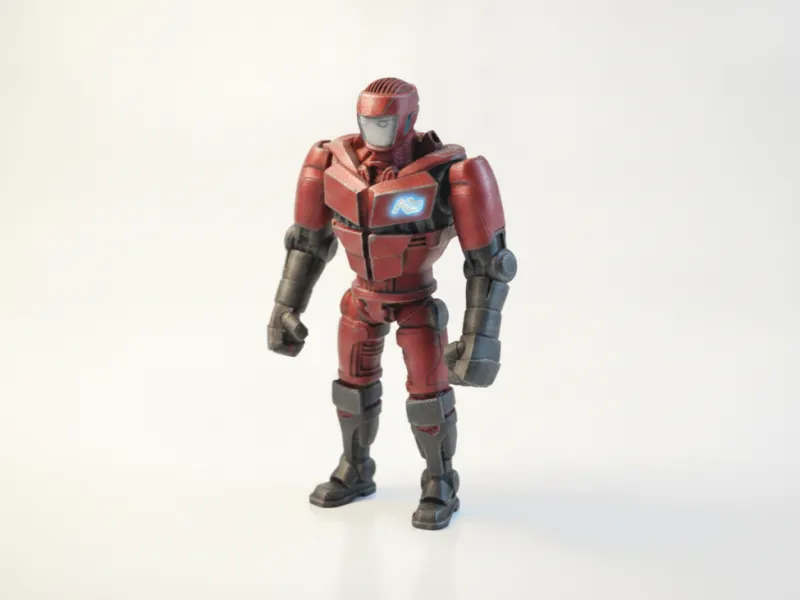 Statuetta Robot Real Steel Film e TV Stampabile in 3D