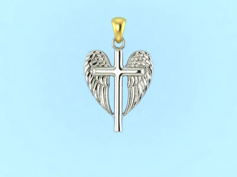 Cross Pendant 3 cm 3D print model