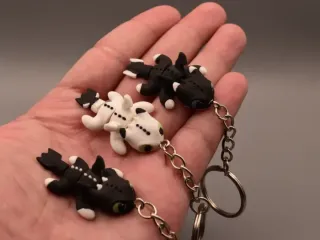 keychain dragon triplets