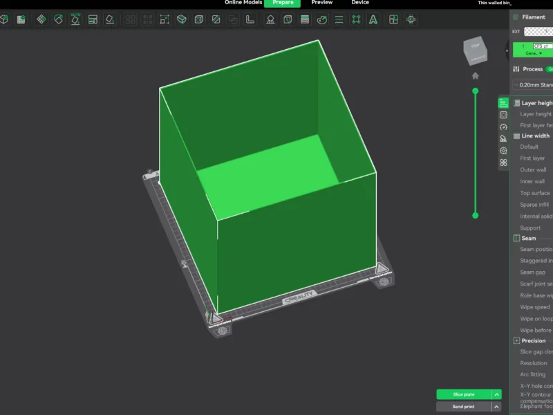 Thin Walled Box