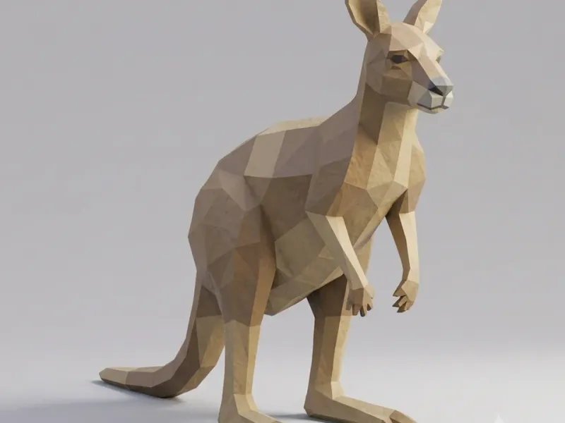Low Poly Kangaroo