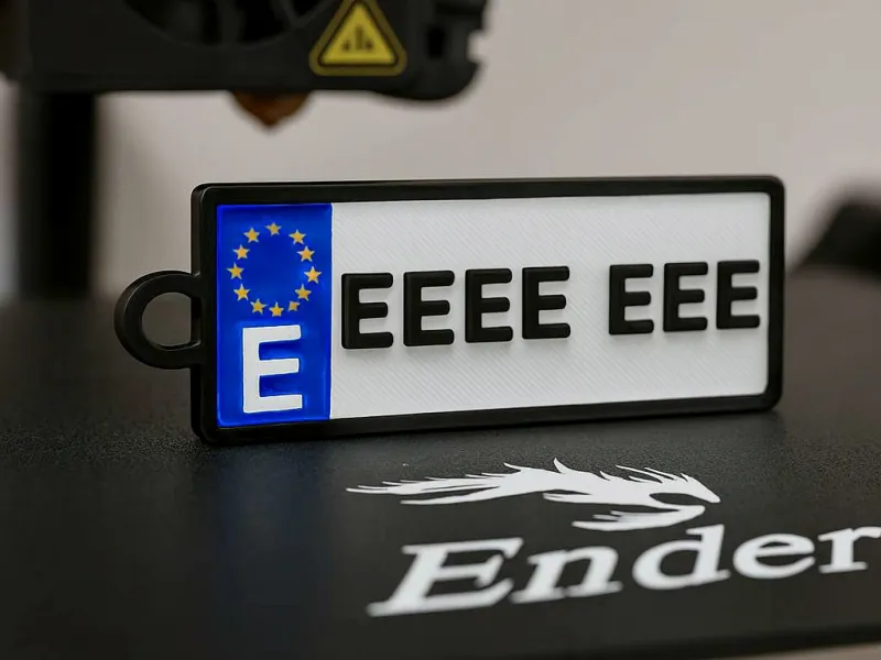 Llavero Matricula Personalizada para Europa