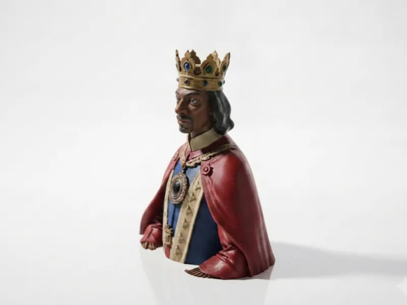 Busto de Corona Real Figura de Celebridad Imprimible en 3D