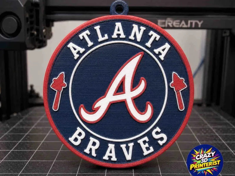 Atlanta Braves Logo Keychain (3 colors)